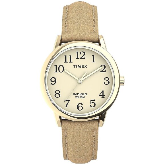 Women's Easy Reader Watch Tan/Gold-Tone/Cream/30mm
